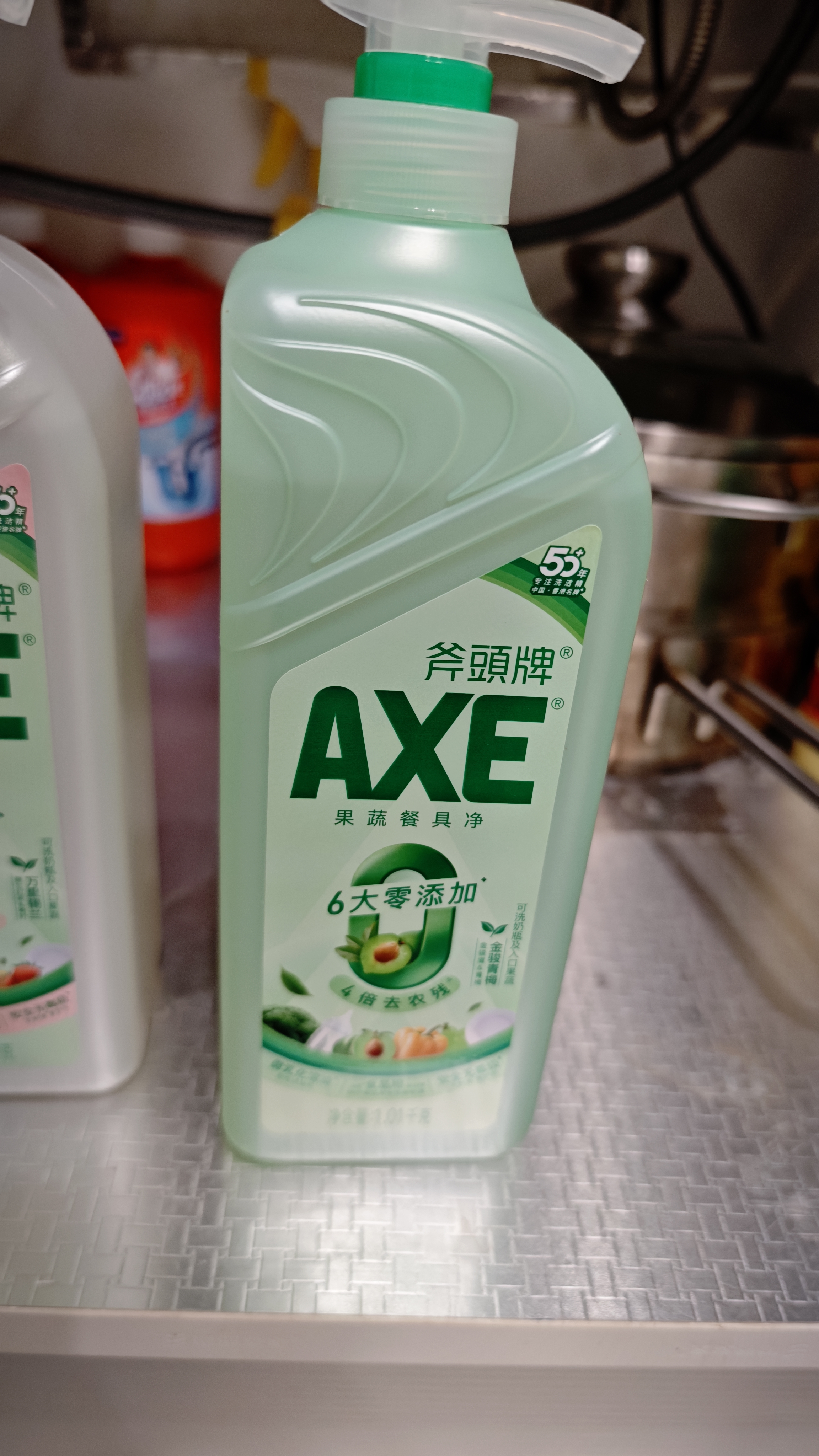 AXE斧头牌果蔬净洗洁精1.01kg 6大零添加 4倍去农残 万里锡兰 实拍图
