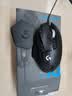 罗技（G） G502 HERO主宰者 有线鼠标 游戏鼠标  g502hero  可配重HERO引擎 礼盒送男友 RGB炫彩灯光 G502H+黑金防滑贴 实拍图