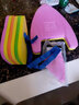绿洲（LZZ） 游泳浮板 成人儿童游泳背漂三角浮力助泳训练背浮打水板 学游泳培训辅助神器套装装备 粉色101BS小号背漂三角浮板套装 实拍图