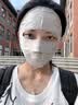 夏秦100%真丝防晒面罩全脸口罩桑蚕丝透气脸基尼防紫外线口罩女春夏 【深空灰】真丝19姆米防晒面罩 凉感亲肤 实拍图