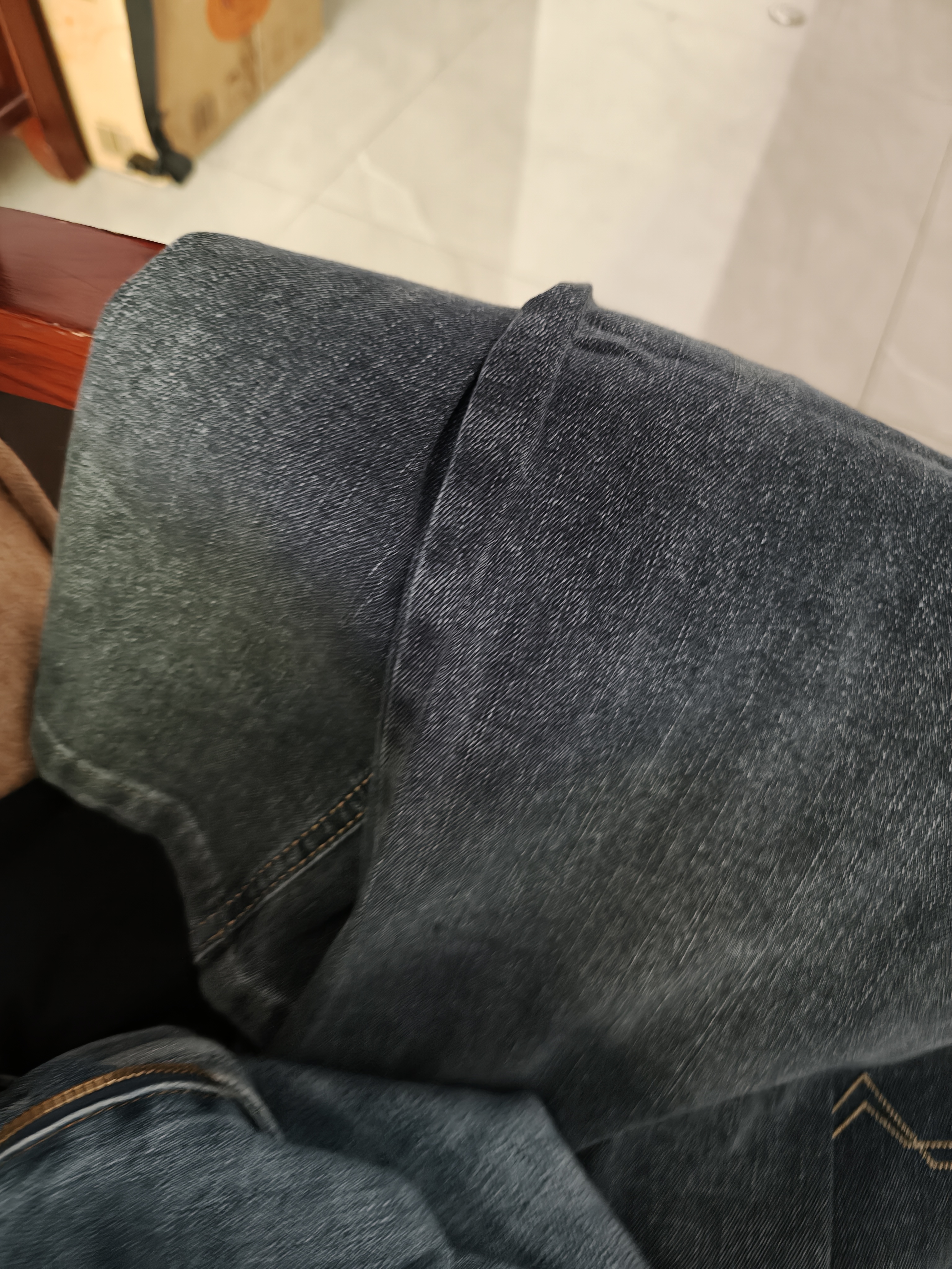 真维斯（Jeanswest）牛仔裤男秋季新款直筒宽松休闲长裤男弹力高端百搭阔腿裤子男 实拍图