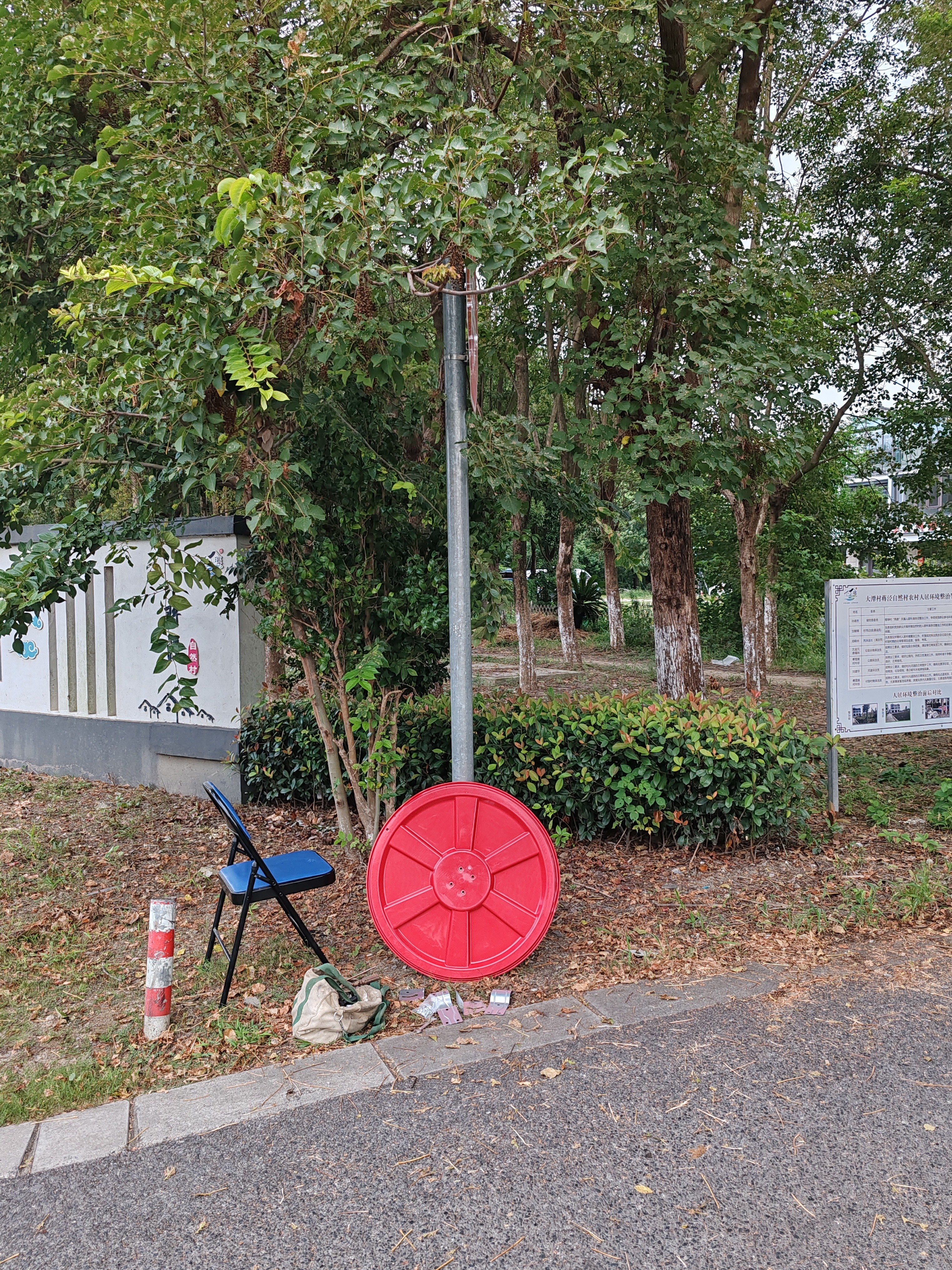 巨成 室外广角镜 道路交通弯道转角凸面反光镜 安全转角镜 室外75cm 含安装件 （不含立柱）一套价 实拍图