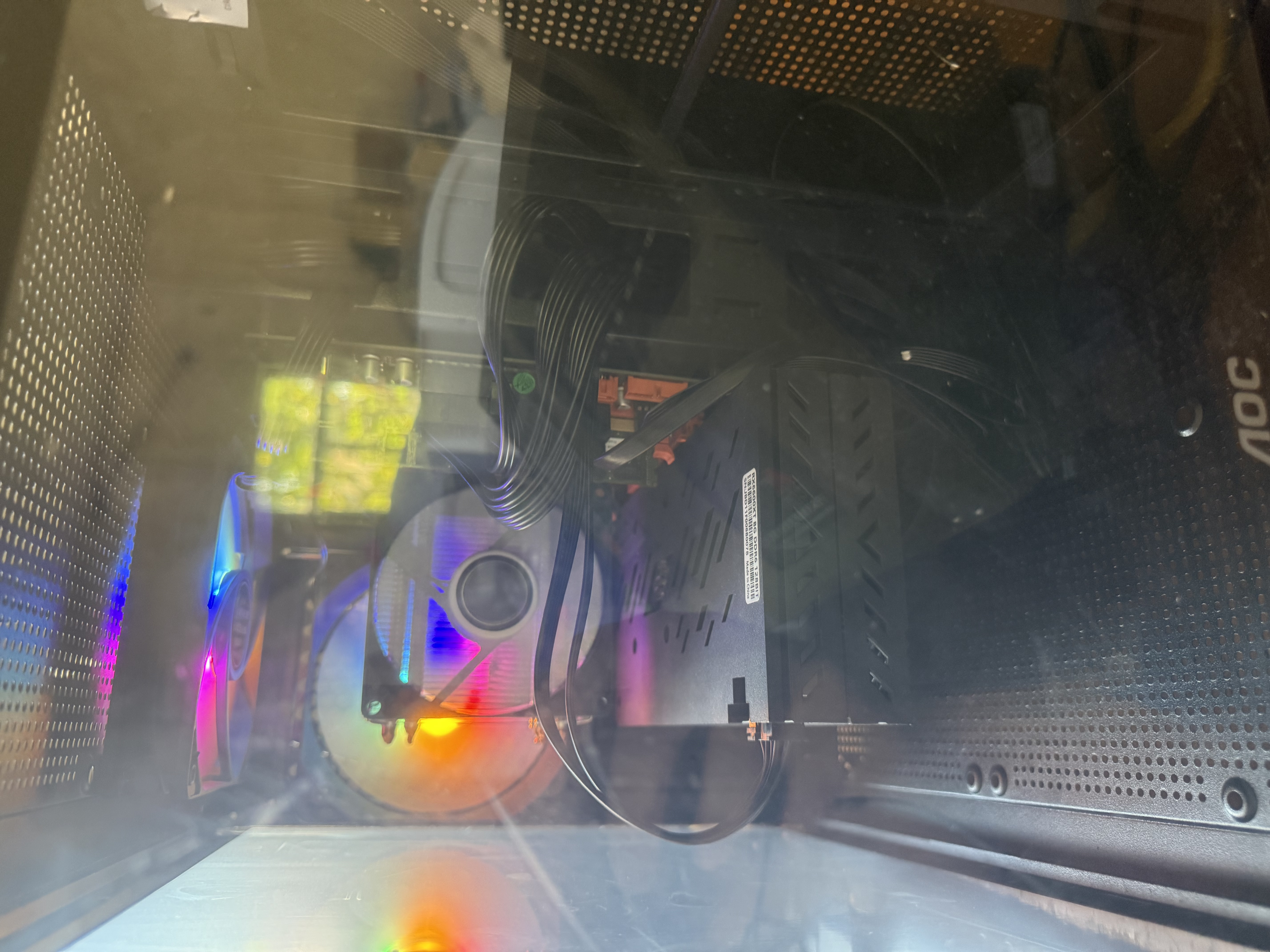航闪烁酷睿i7/i9级54核RTX5060Ti 8G/5060独显台式电脑主机台式机组装机商务办公电竞游戏电脑i5整机全套 十i9级54芯/32G/6600XT独显+25寸 实拍图