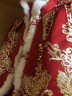 欧育女童汉服儿童拜年服冬季加绒女孩唐装宝宝新年衣服B2006红色150码 晒单实拍图