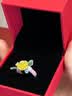 中国黄金（CHINA GOLD）花朵黄金戒指女款足金玫瑰花编织指环情人节生日礼物送女友闺蜜 玫瑰花戒指【粉绳】约0.1g 实拍图