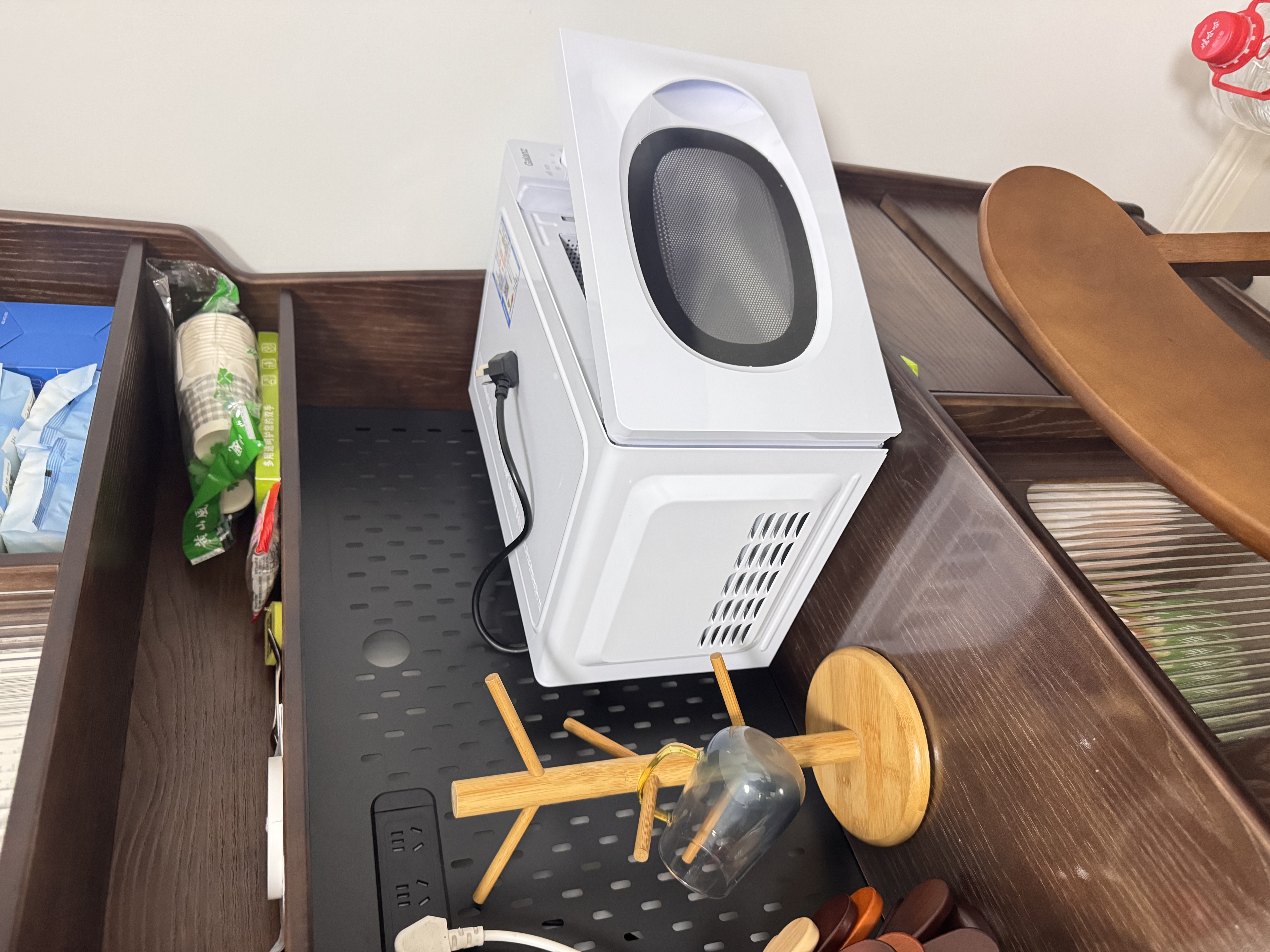格兰仕18L 变频微波炉家用小型 大平板速热 双旋钮易操作 一级能效静音省电 解冻蒸煮一体X10(W0) 实拍图