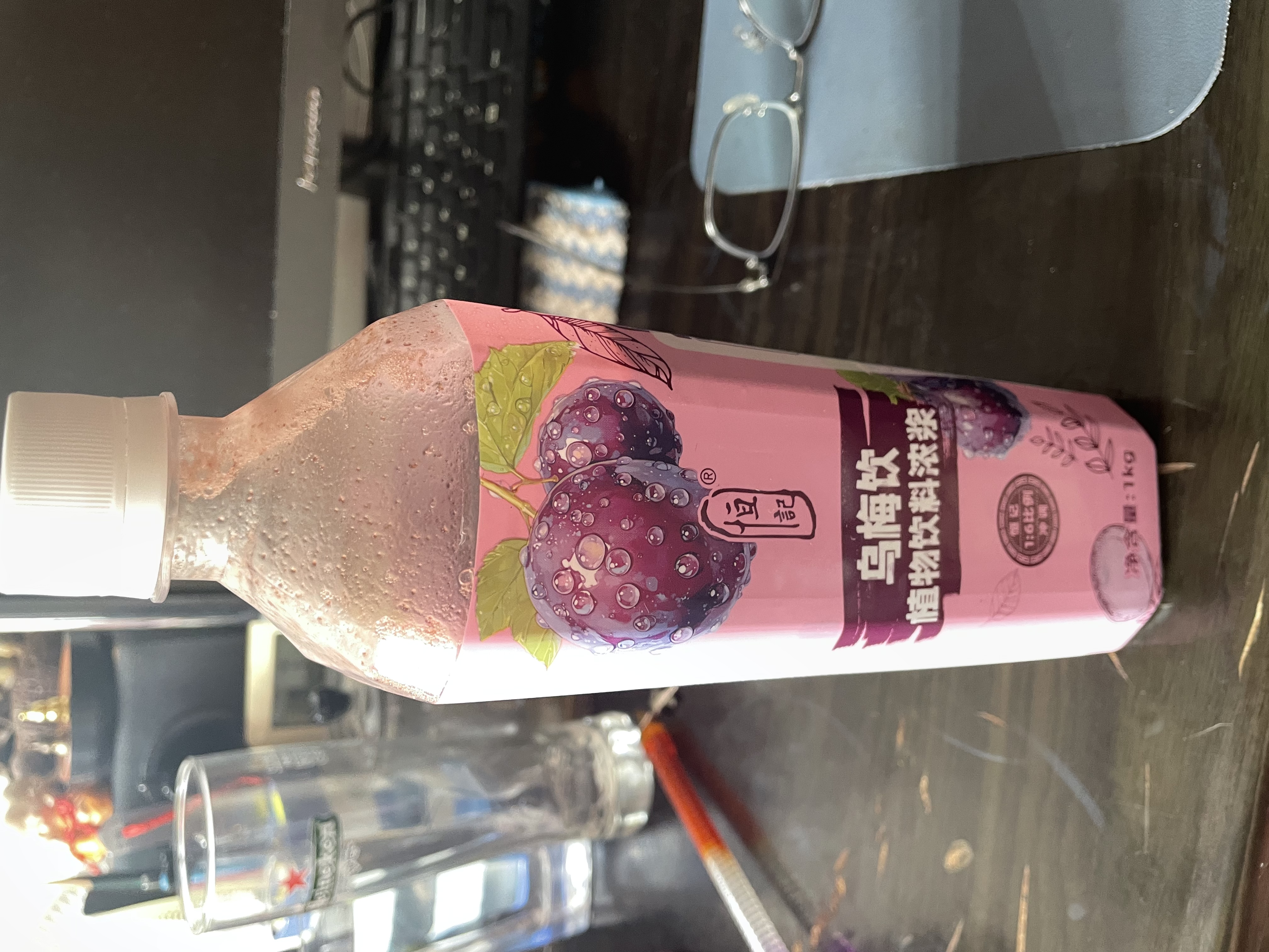 恒记乌梅饮浓缩果汁饮料酸梅汤原料1kg单瓶（新老包装随机） 实拍图