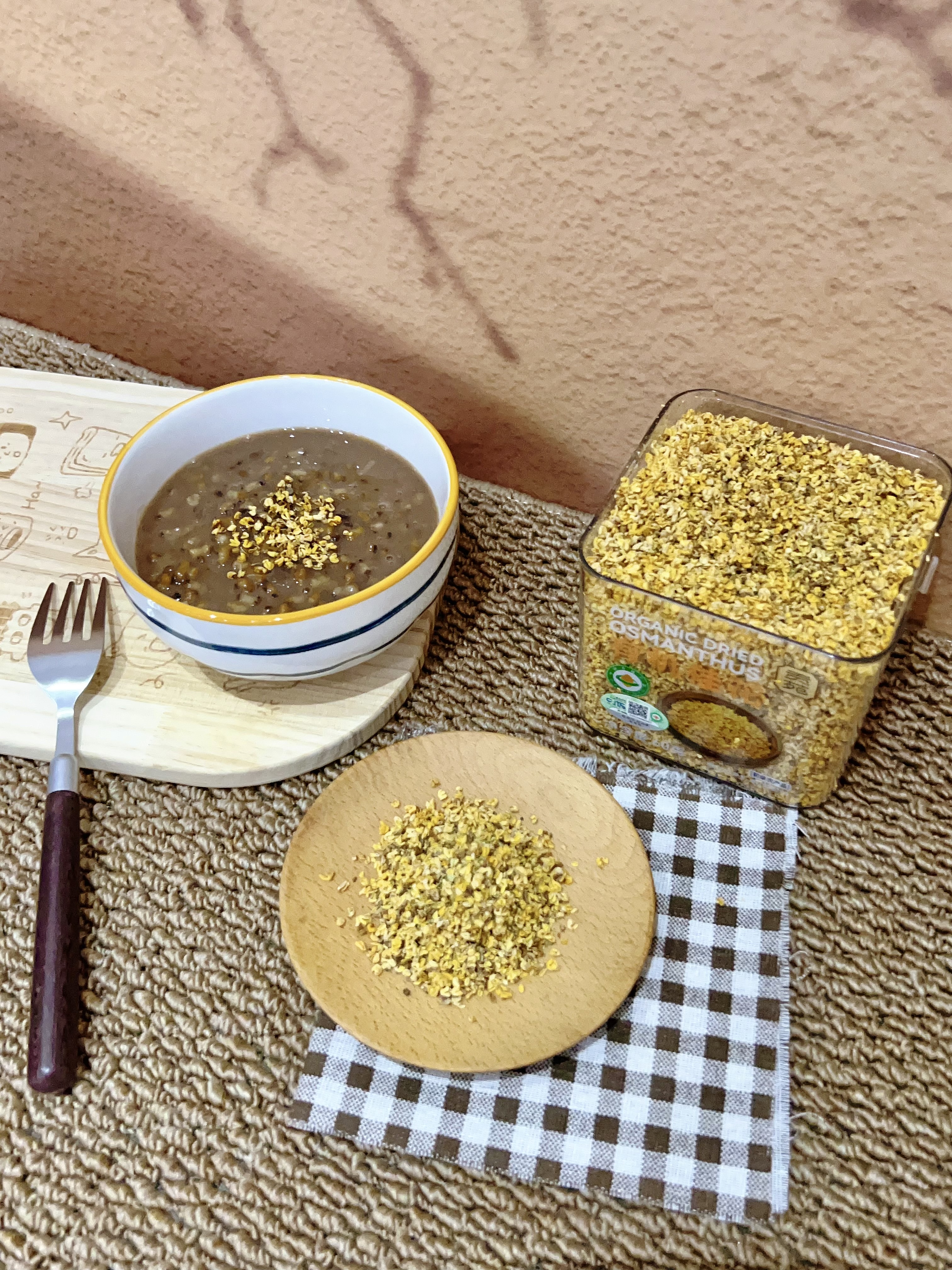 贡苑【头茬新花】特级有机冻干桂花干60g食用级无熏硫搭红茶桂花酱糕 实拍图