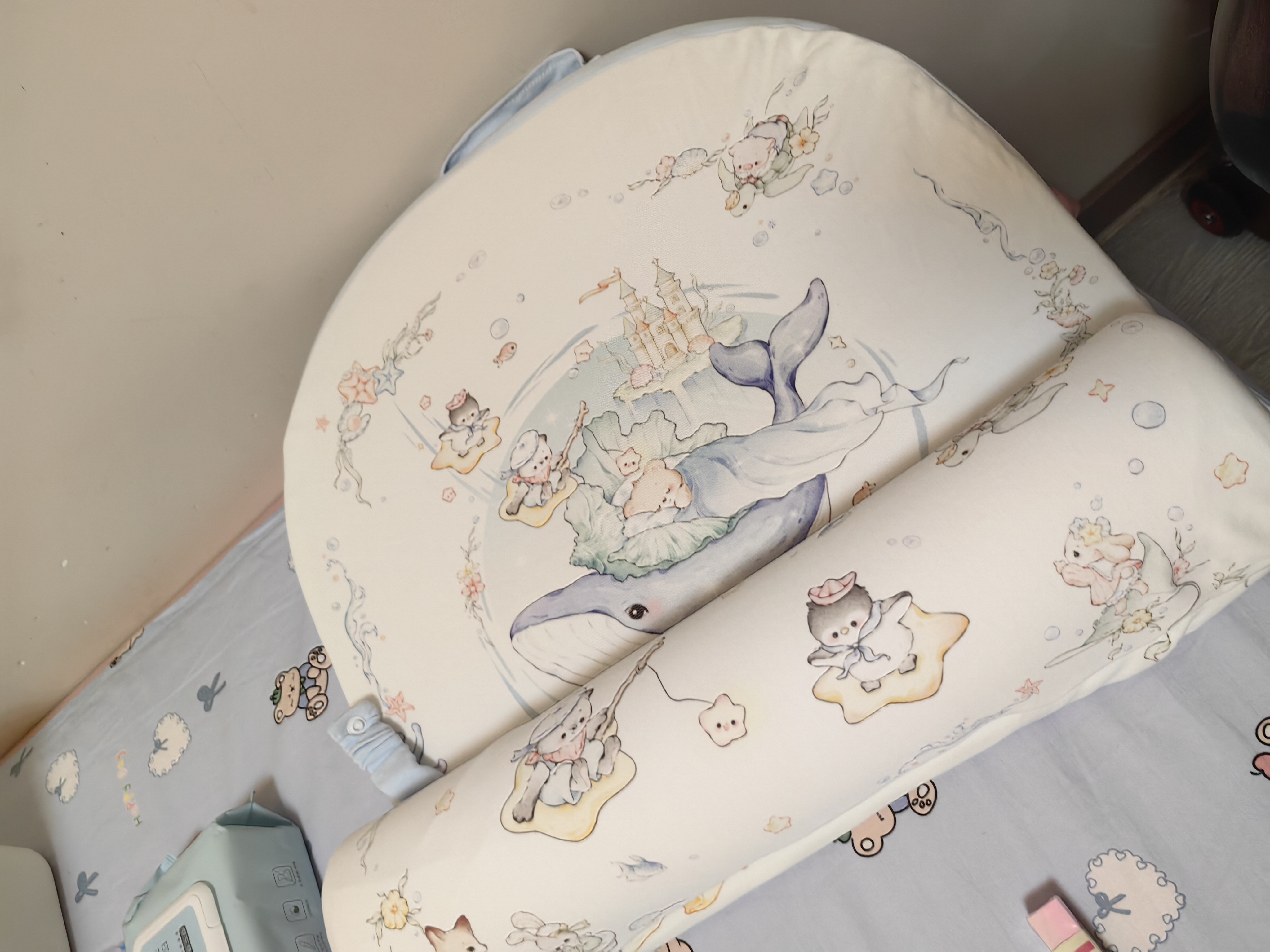 爱宝适婴儿斜坡垫宝宝躺喂奶斜坡枕头缓解吐奶神器趴趴垫星漫海屿S713 实拍图