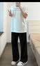 班尼路（Baleno）冰丝裤子夏季男士2026新款速干直筒宽松垂感阔腿裤休闲裤薄款长裤 实拍图