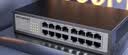 磊科（netcore）S16G 16口千兆交换机 企业网线分流器 家用工程高清监控网络分线器桌面式 兼容百兆 高速传输 实拍图