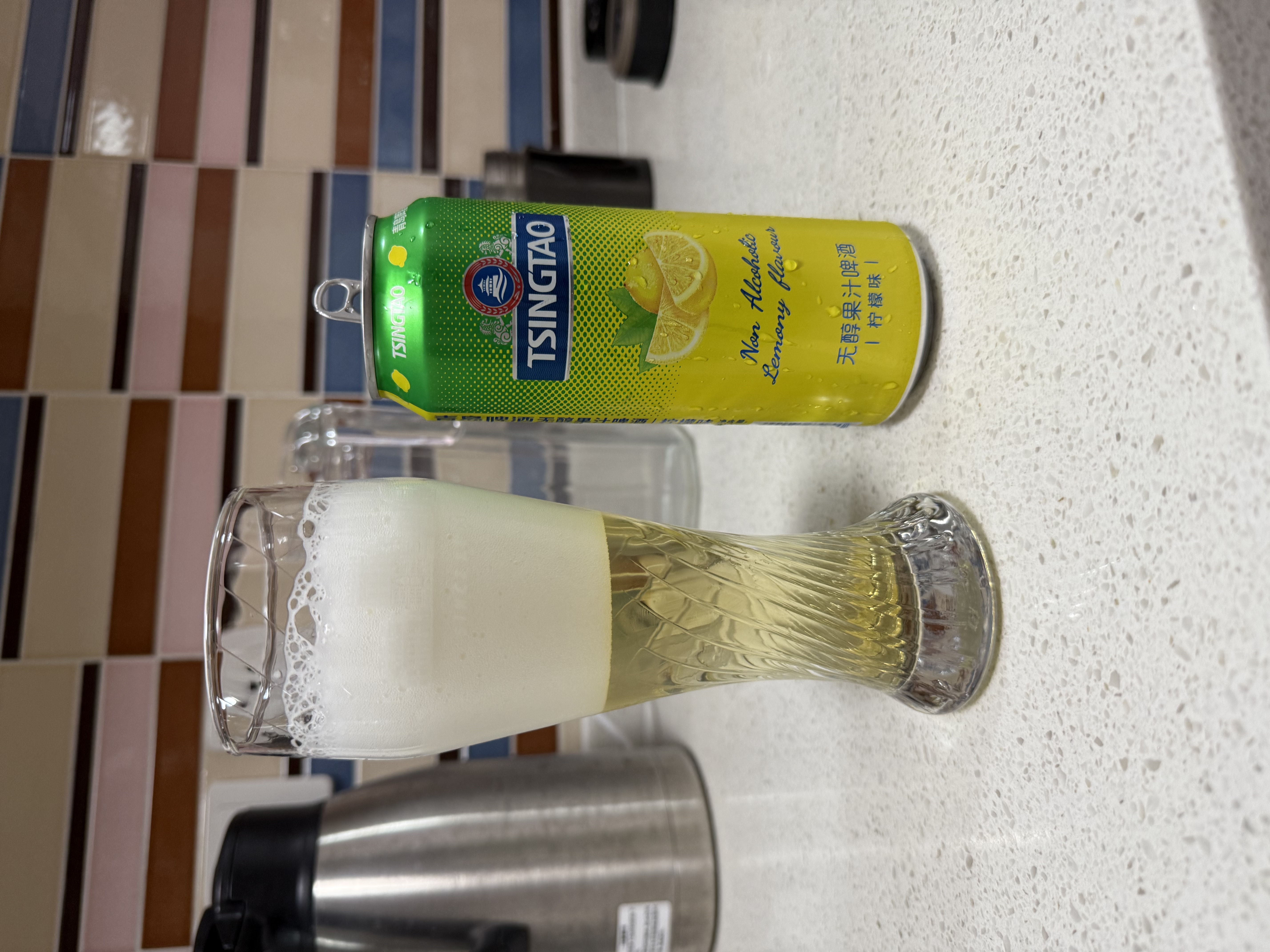 青岛啤酒（TsingTao）柠檬味无醇啤酒500ml*12罐 整箱装 中秋礼品 实拍图