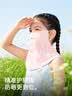 GOLOVEJOY高乐捷儿童防晒面罩面纱男女童夏遮阳全脸面巾冰丝护颈宝宝口罩蓝 实拍图