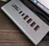 蓝硕桌面USB3.2分线器高速台式机笔记本七口拓展坞铝合金线长1米 实拍图