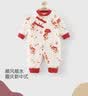 优奇婴儿衣服连体衣新生儿满月白天哈衣宝宝周岁春秋纯棉衣服外出 实拍图