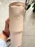 星巴克（Starbucks）杯子经典系列双饮口不锈钢杯大容量拎拎杯随行水杯男女士送礼礼物 【店长推荐】双饮口不锈钢杯800ml-晶粉款 实拍图