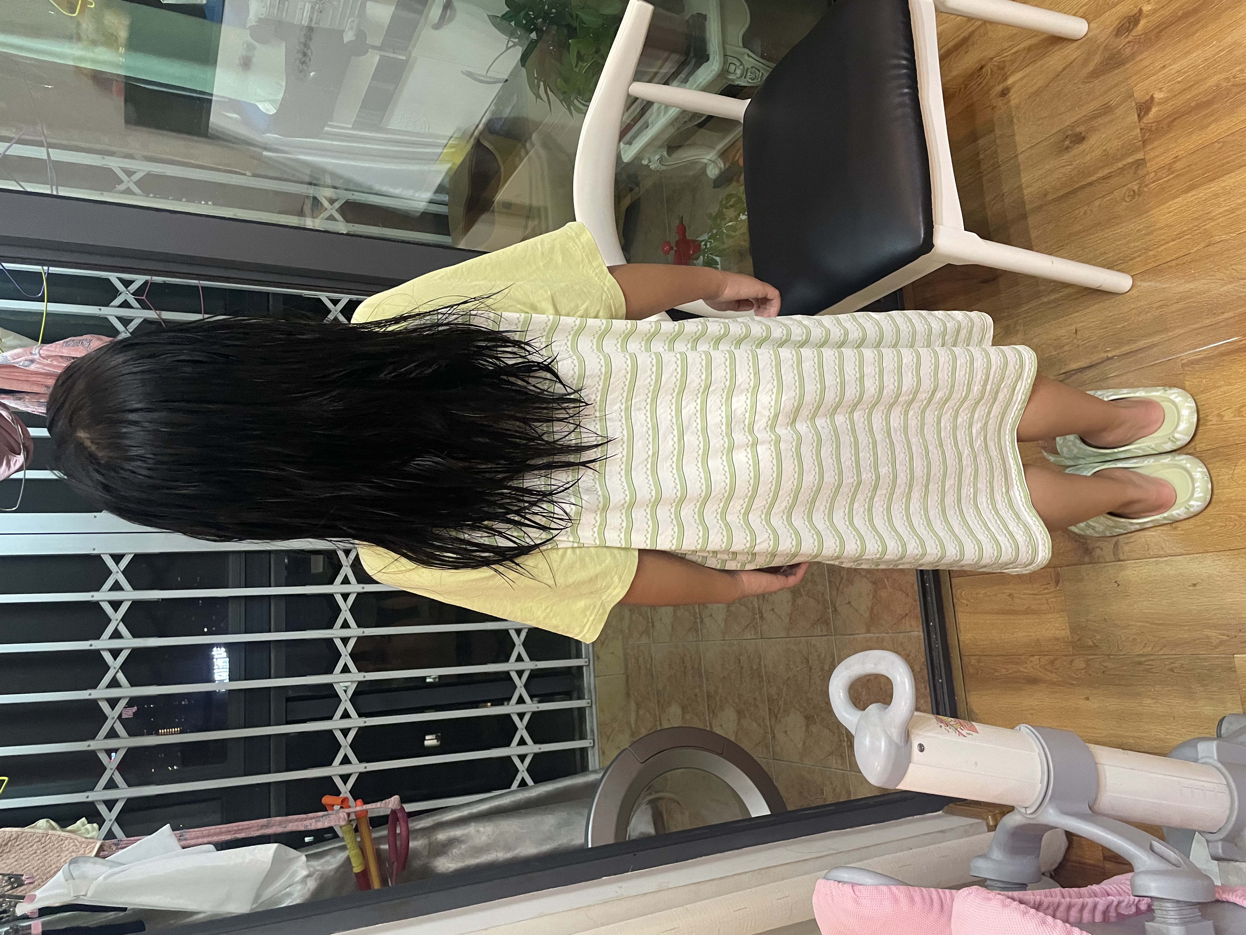 猫人（MiiOW）【防螨抗菌纯棉】女士睡裙睡衣女撞色恐龙印花家居服M 实拍图