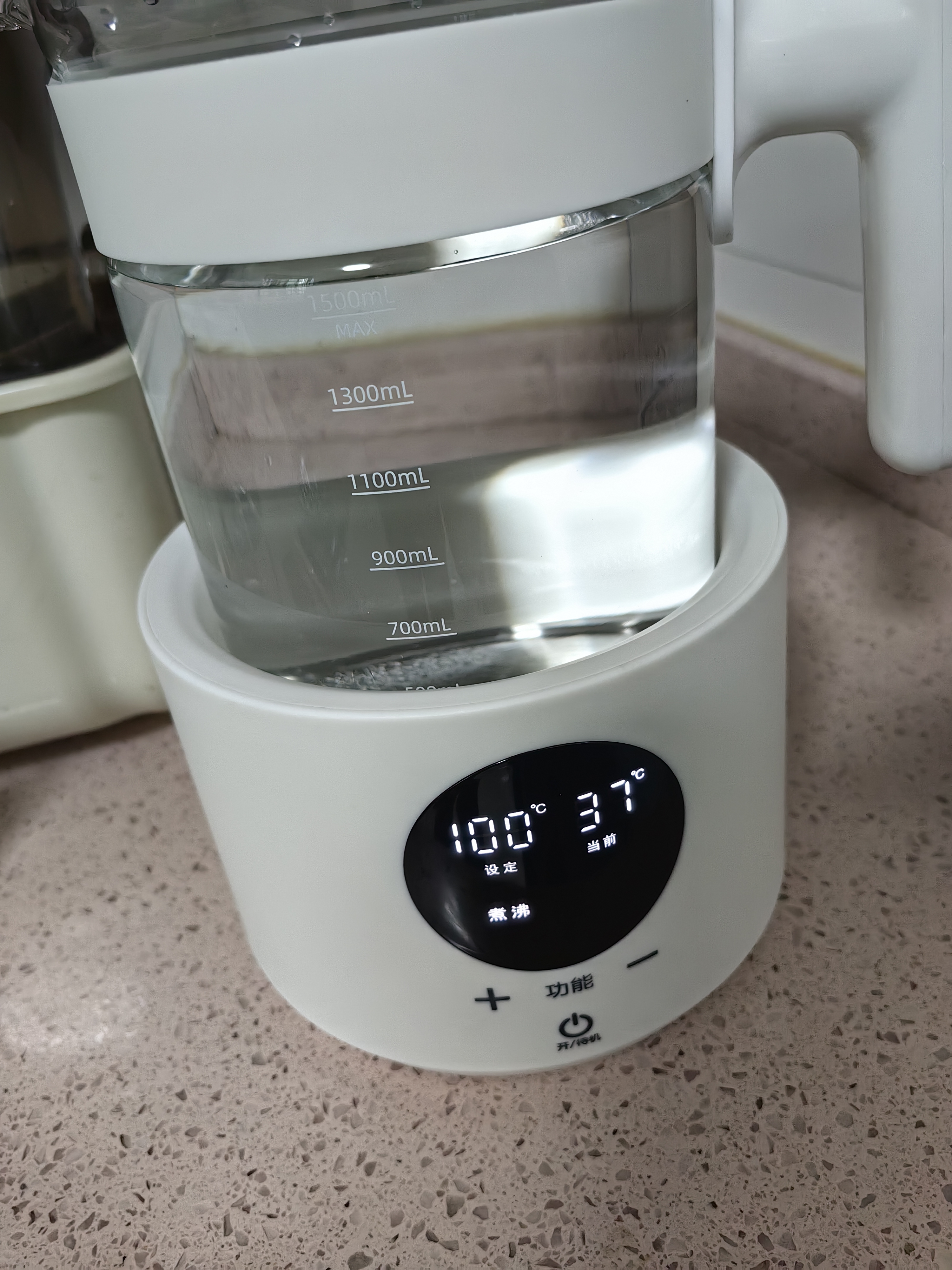 小壮熊恒温水壶 恒温调奶器烧水壶恒温壶婴儿温奶器恒温壶家用 白1.5L 实拍图