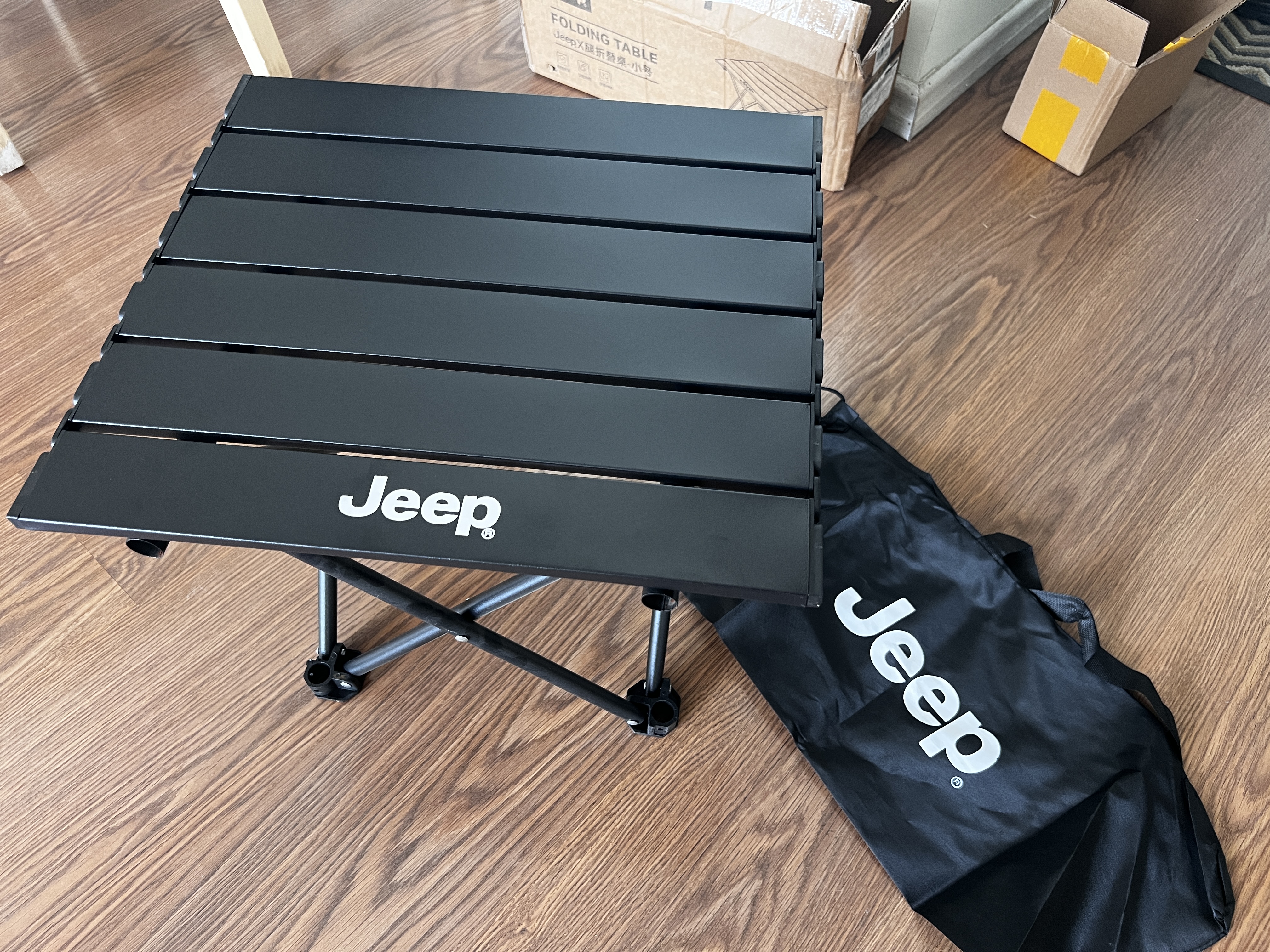 JEEP户外折叠桌子露营桌椅野餐野营装备全套蛋卷桌便携装 小号 实拍图