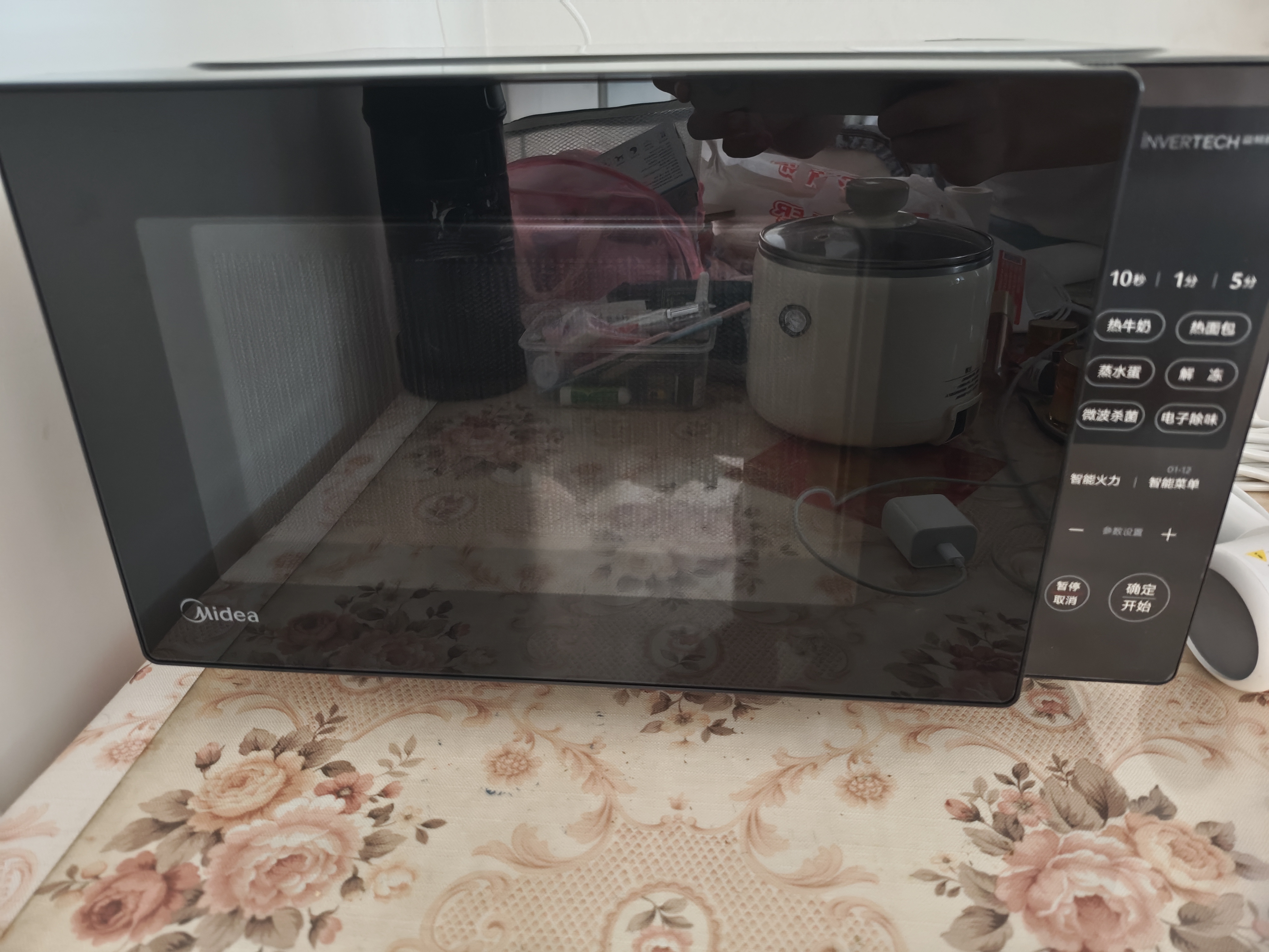 美的（Midea）家用一级能效变频微波炉800W速热省电 12项智能菜单 钻石背板易洁PM20M3 实拍图