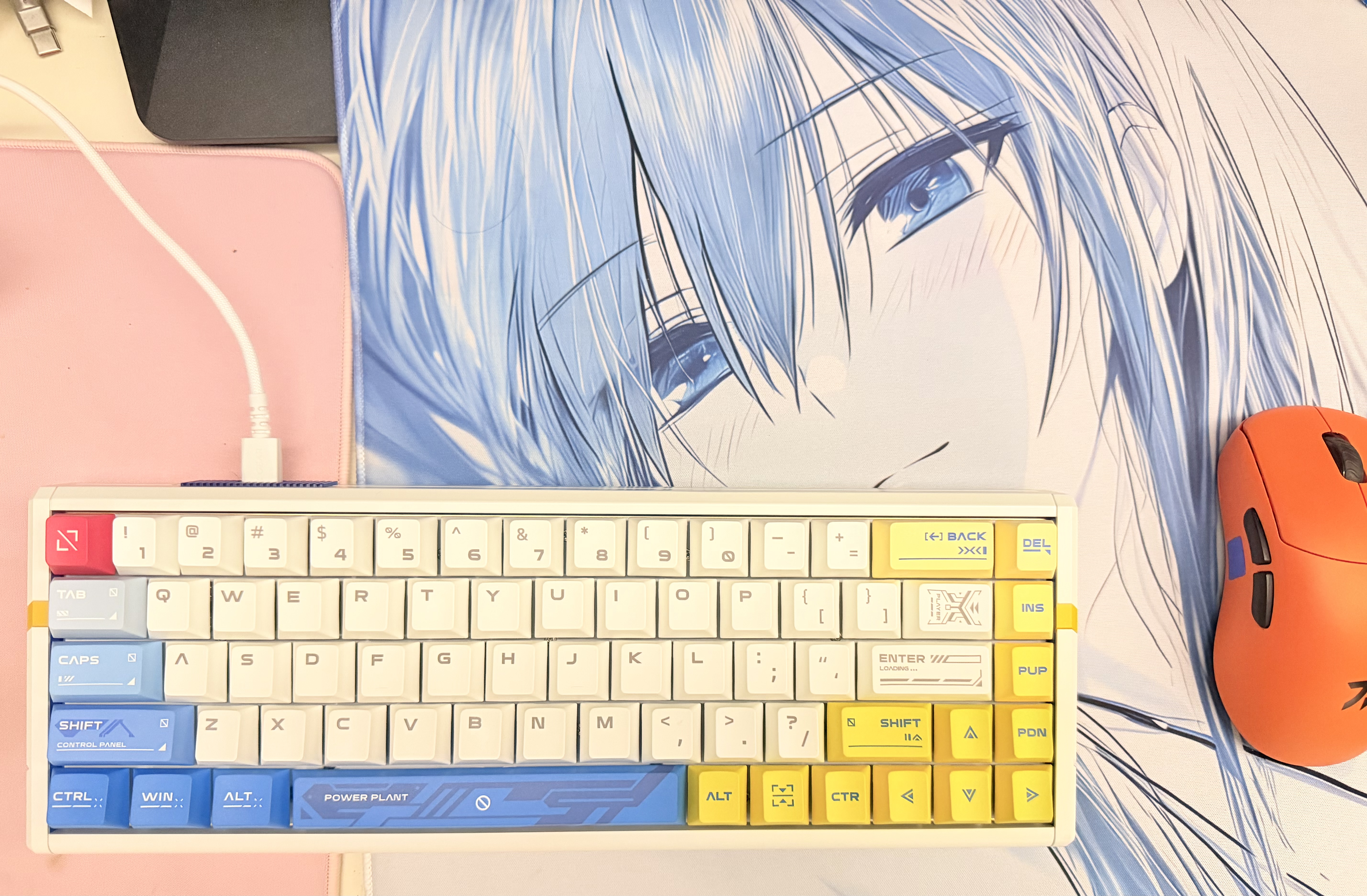 ATKRS6+磁轴键盘 客制化电竞游戏机械键盘有线三角洲68键 RS6Ultra+白影战士冰刃轴Pro 实拍图