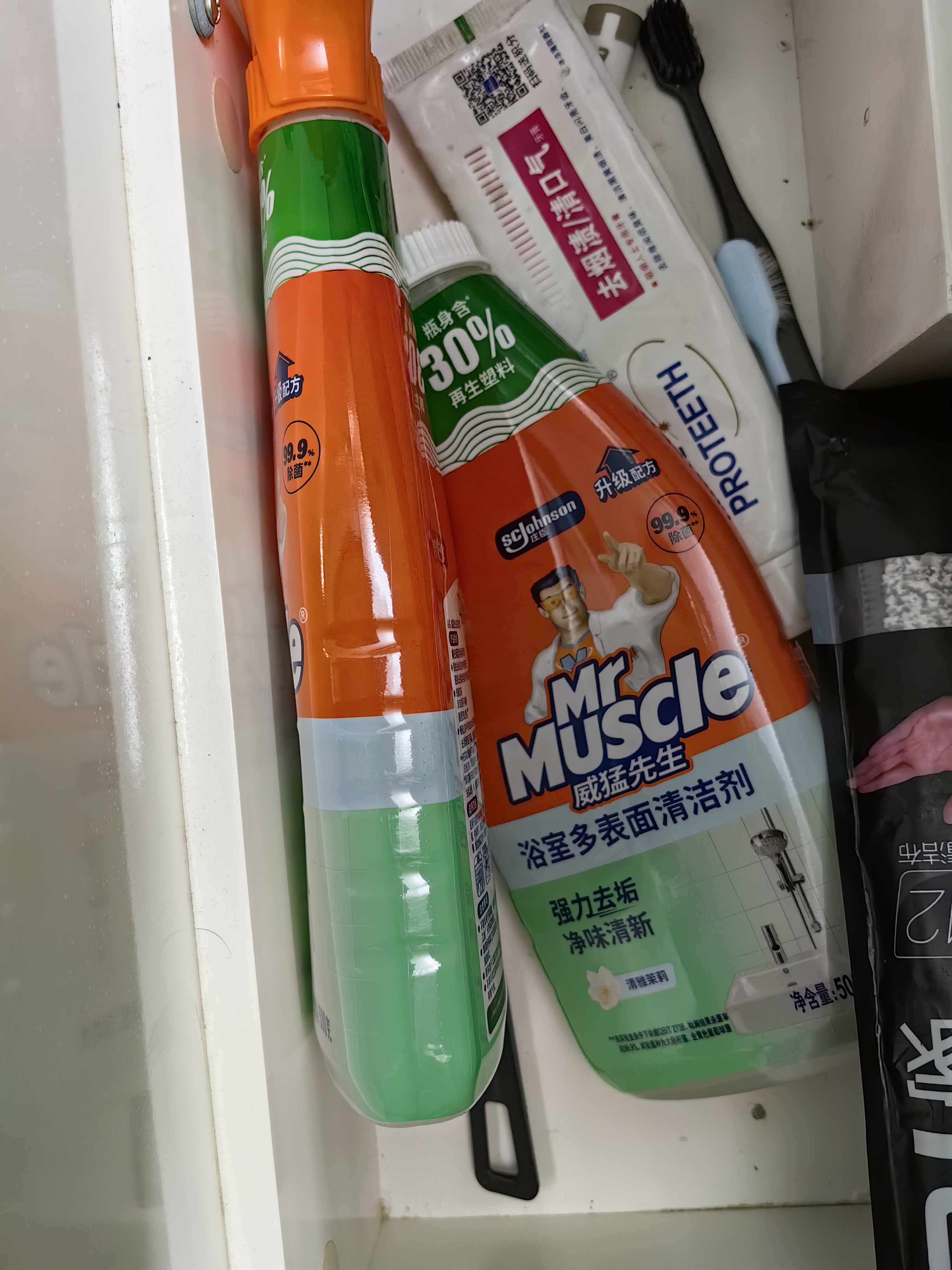 威猛先生（Mr Muscle）浴室清洁剂 500g+500g 气味清新 瓷砖清洁剂 除霉除菌 超市同款 实拍图
