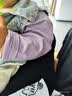 嘟嘟家【两件装】男童t恤秋装儿童长袖上衣女童打底衫秋季宝宝衣服童装 紫色 两件装 部分尺码预售 90 实拍图