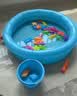 爸爸妈妈钓鱼玩具钓鱼池儿童带磁性可装水钓鱼台带充气床捞鱼玩具50件套 实拍图