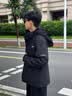 斯凯奇（Skechers）男士三合一冲锋夹克衣2026新款连帽防风防泼水外套 碳黑 XL 实拍图