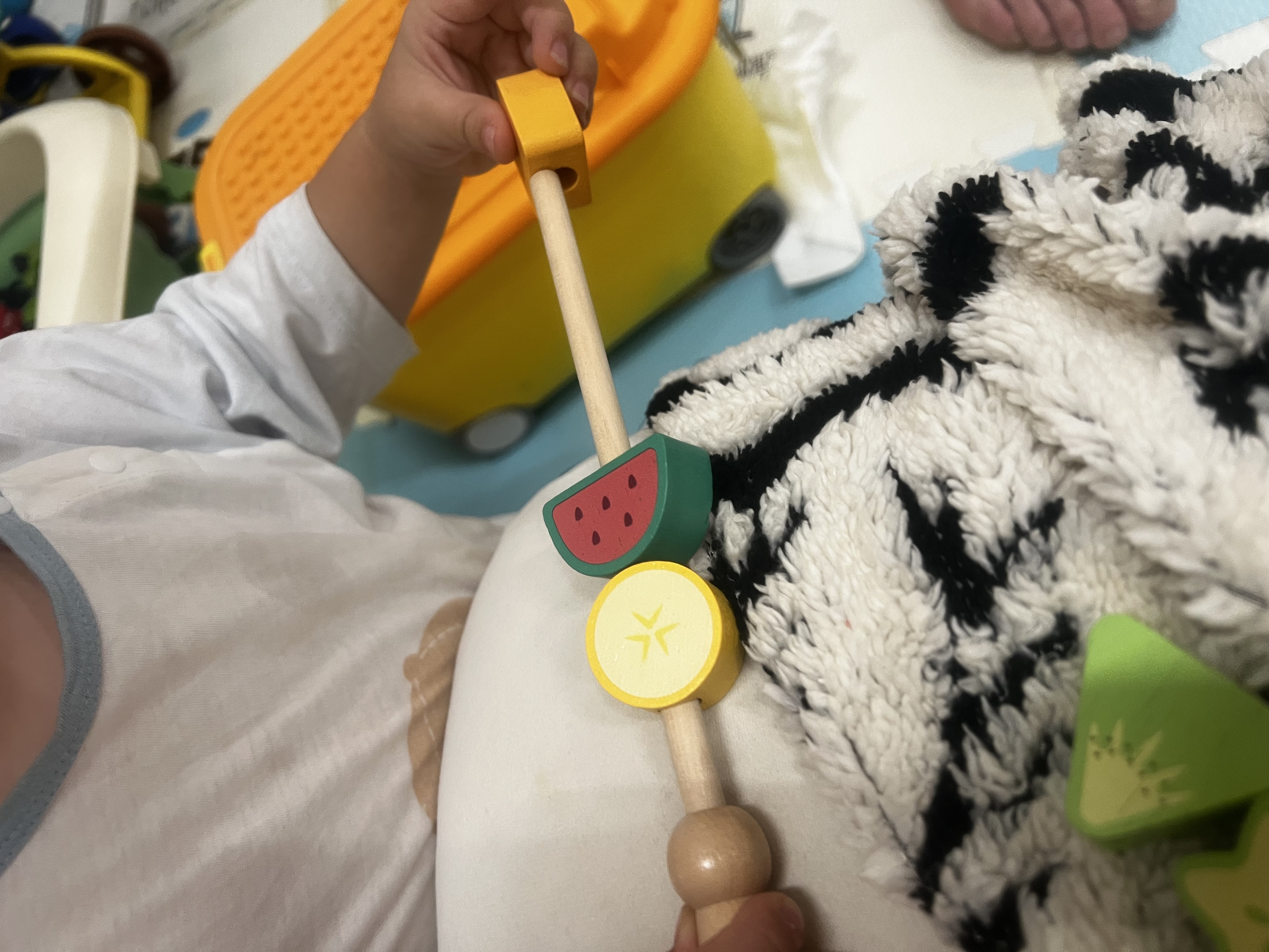 贝思奈儿童蒙氏串珠蒙特梭利教具糖葫芦颜色配对精细动作训练专注力早教 实拍图