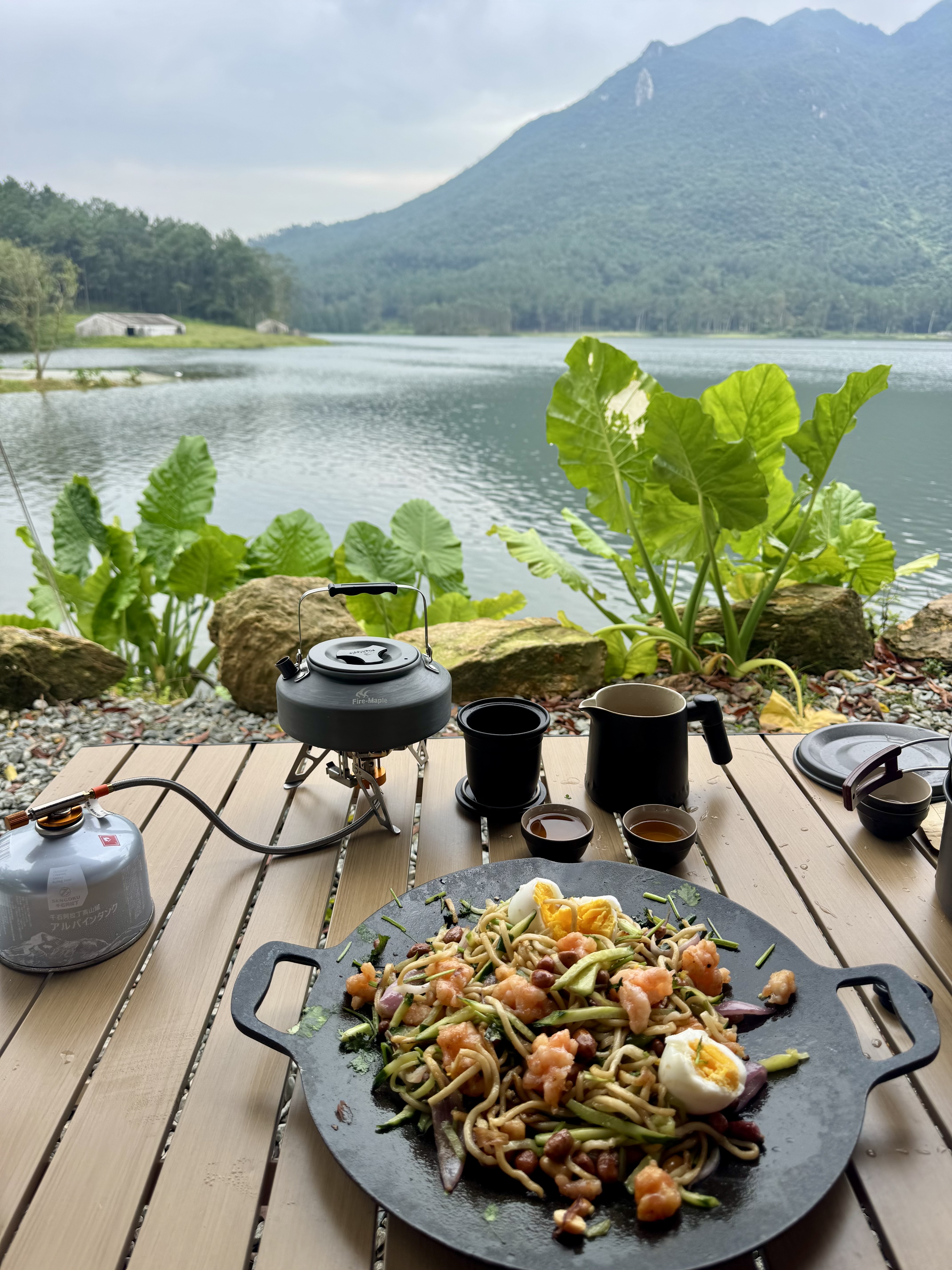 几物森林茶具套装旅行茶具快客杯户外单人便携式功夫茶具陶瓷茶杯送礼6件 实拍图