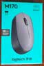 罗技（Logitech）M170鼠标 无线鼠标 办公鼠标 对称鼠标 灰色 带无线2.4G接收器 实拍图