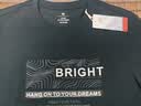 京东京造【凉感印花T】短袖男士t恤男抗菌防螨 bright黑色 S 实拍图
