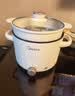 美的（Midea）电煮锅 泡面火锅宿舍小电锅 电蒸锅 多功能家用电热锅 2.6L蒸煮一体 小型2-3人用 配带蒸笼XZE2076 实拍图