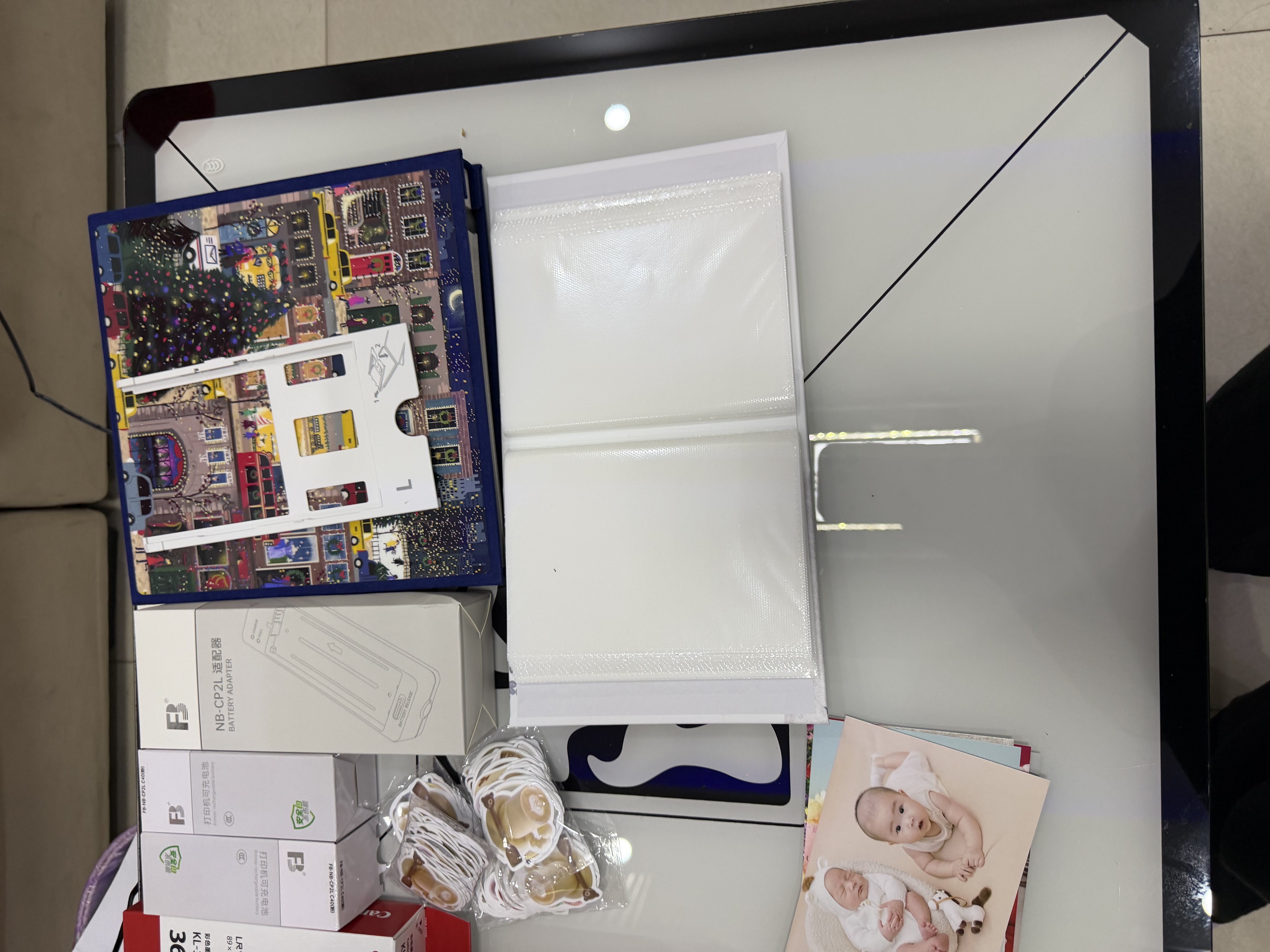 佳能（Canon）cp1500手机无线照片打印机学生家用热升华小巧便携式彩色相片打印机 洗照片过塑定制 能连手机蓝牙 CP1500樱花粉【自动覆膜】 套餐五【无限畅玩套装·可户外打印】 实拍图