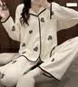 浪莎甜美睡衣女秋季套装韩版长袖长裤可外穿家居服网红风宽松女家居服 实拍图