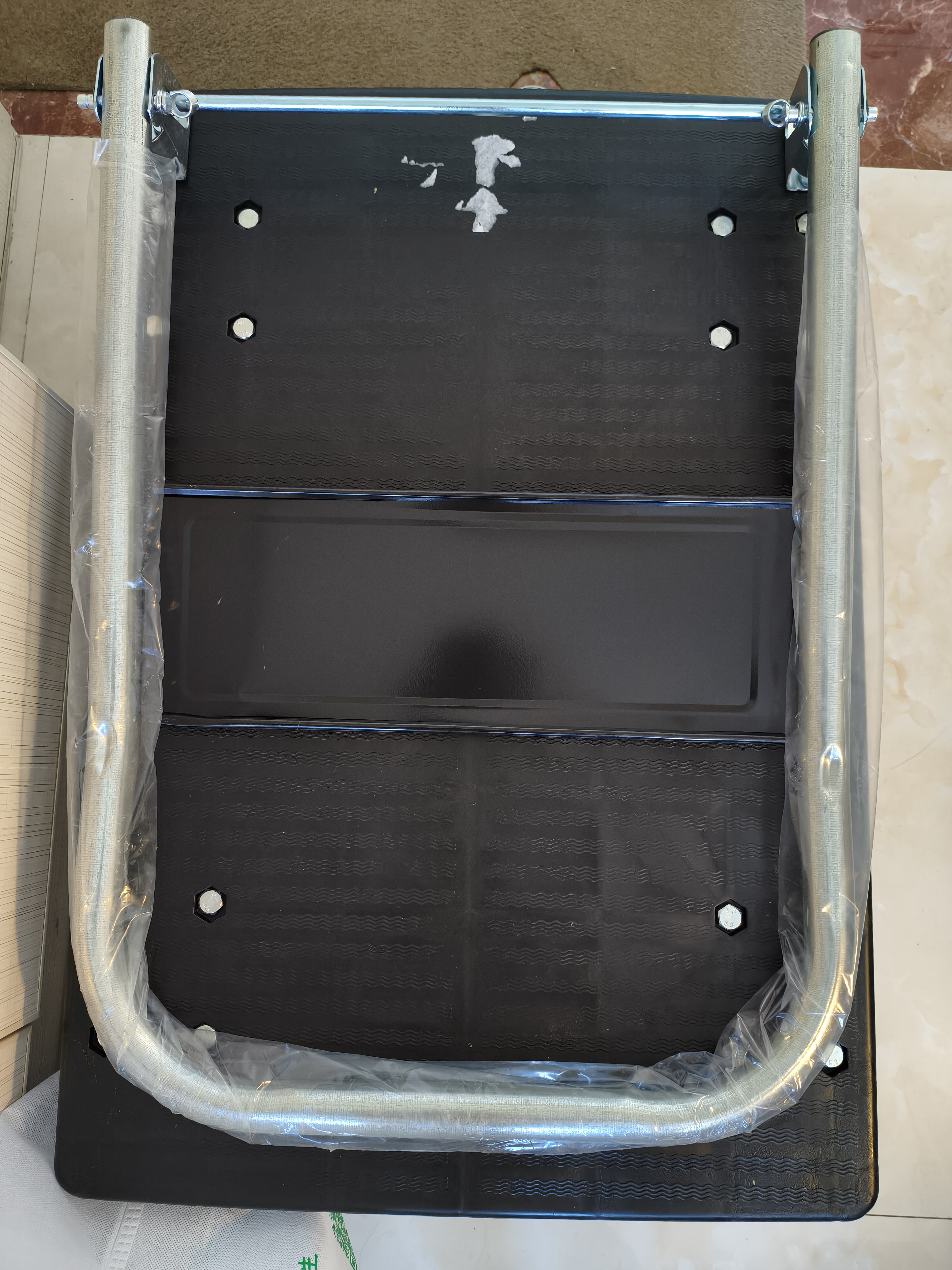 搬运宝折叠小推车拉货平板车双钢管500斤70x47cm手推车手拉车BYB-1700 实拍图