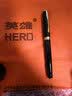 英雄（HERO）钢笔礼盒男女士商务签字笔礼品学生书法练字定制刻字笔生日礼物节日礼品E609 耀光黑【简装】（送 墨水+墨囊） F明尖0.5mm 实拍图