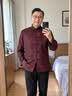 JEEP SPIRIT老人过寿唐装男套装爷爷奶奶80大寿喜庆衣服男女款中国风春夏季 红色套装（男款） L (115-130斤) 晒单实拍图