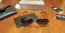 雷朋（RayBan）经典飞行员系列金属太阳镜偏光渐变墨镜男女款户外眼镜0RB3025 【偏光渐变】004/78枪色镜框蓝灰色偏光渐变镜片 尺寸62 实拍图