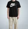 耐克(NIKE)男短袖T恤 纯棉 运动休闲 经典简约 AR5005-010 黑色XL 实拍图