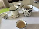 兮元记青花缠枝莲旅行茶具套装便携式户外单人快客杯一壶两杯中秋节礼物 砾华银莲天福祥云旅行茶具套装【东方礼盒】 实拍图
