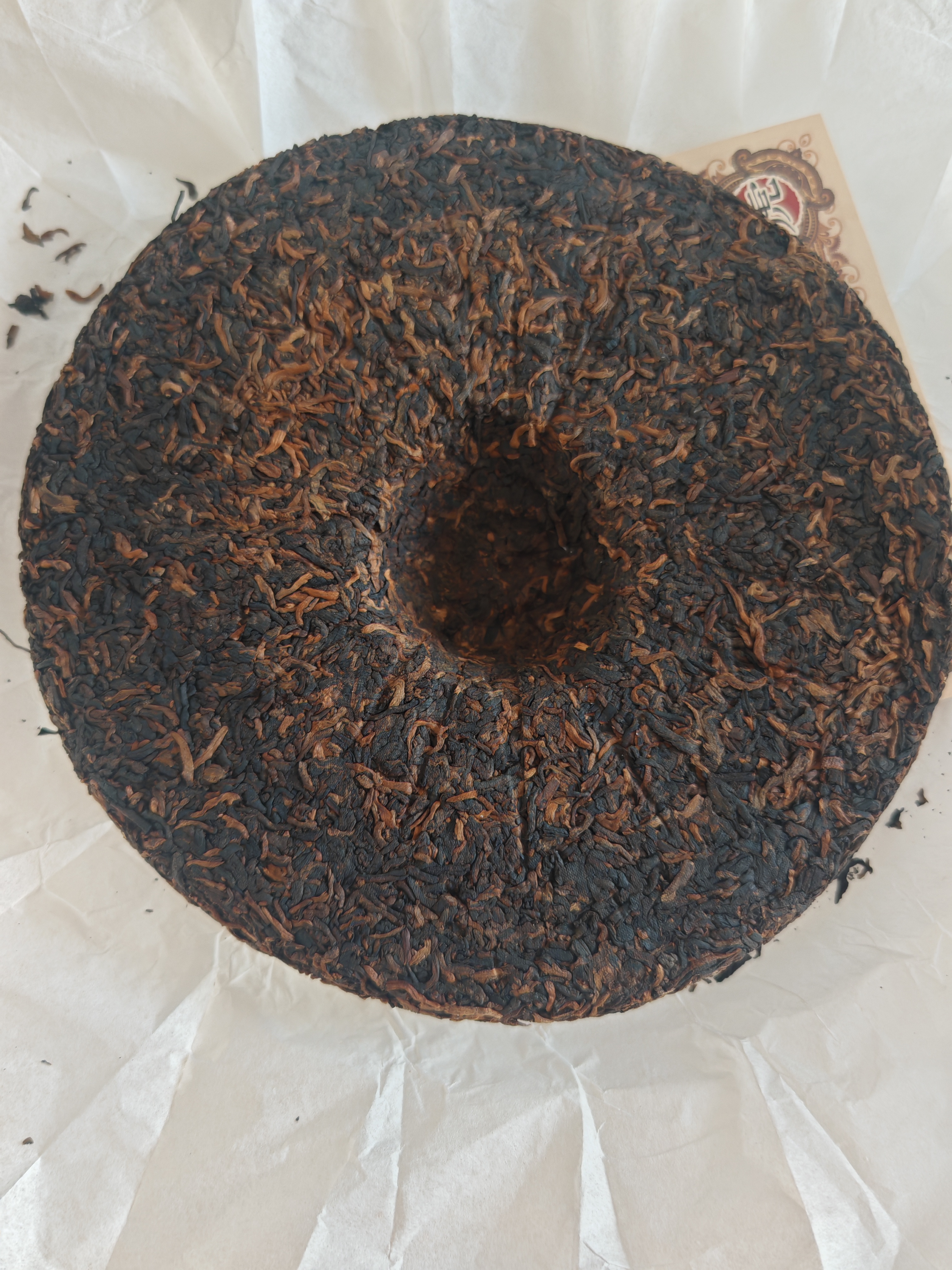 虎标茗茶香港品牌 普洱茶熟普 获奖普洱熟茶357g/饼口粮茶送礼送长辈 实拍图