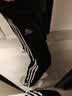 阿迪达斯（adidas）运动裤男透气休闲卫裤健身跑步运动裤 黑白收腿裤 黑白 M 实拍图