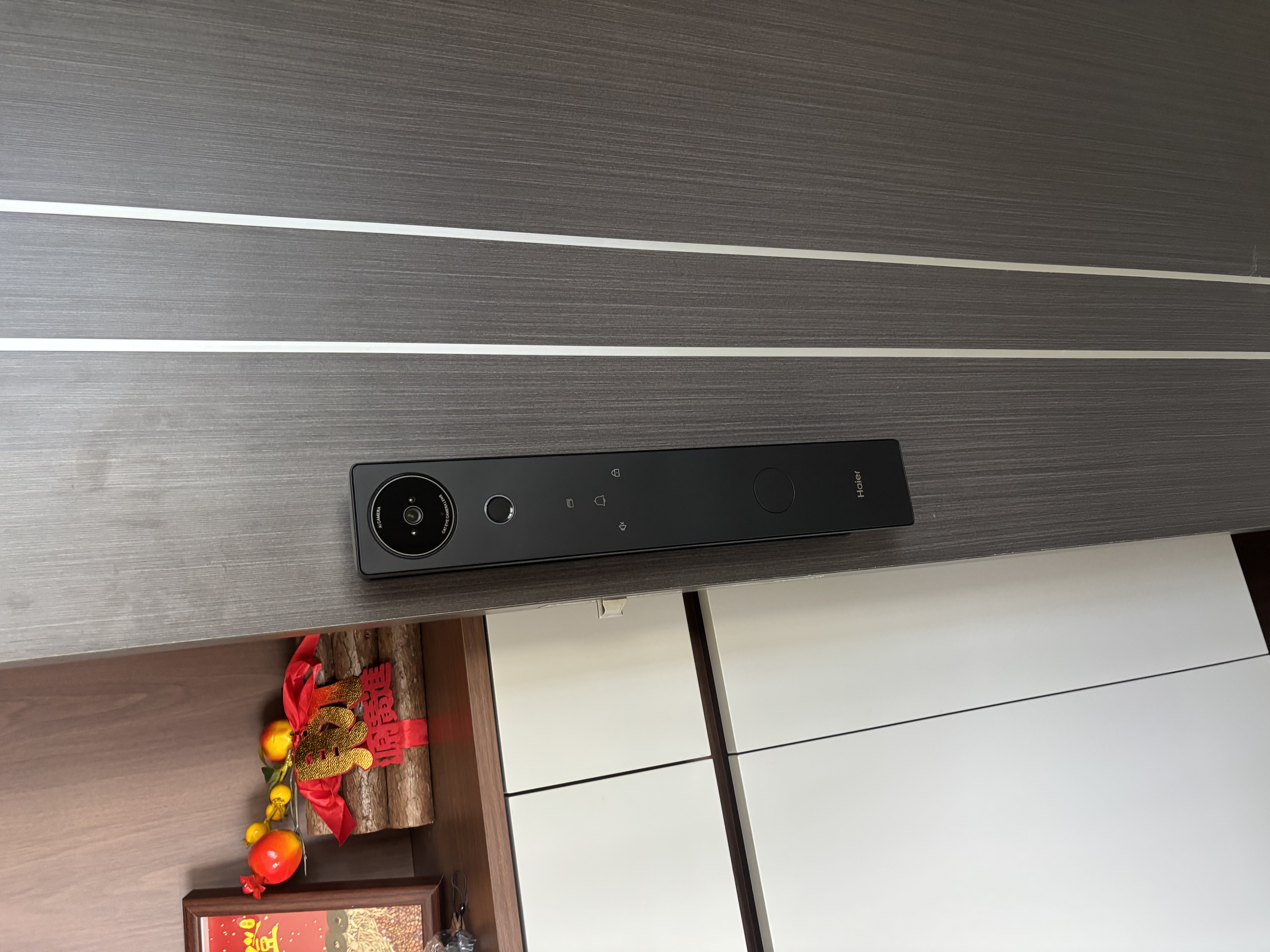海尔（Haier）海尔智能门锁P30Pro猫眼大屏版电子锁指纹锁密码锁入户门防盗门锁 实拍图