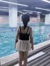 梵迪拉（F.DYRAA）儿童泳衣女童连体公主裙可爱女孩泡温泉幼儿宝宝游泳32643黑色L 实拍图