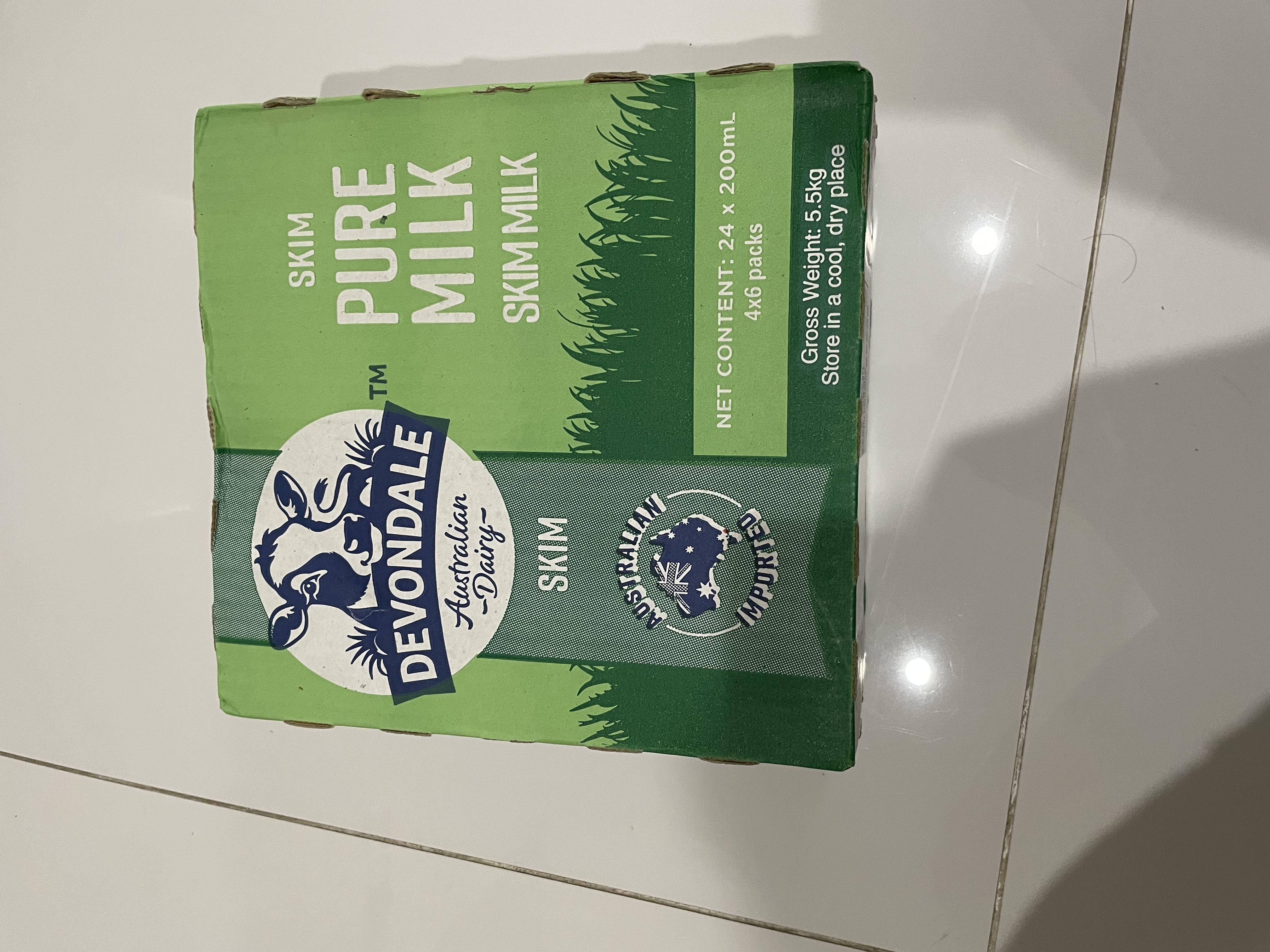 德运（Devondale）脱脂纯牛奶200ml*24盒/箱装澳洲原装进口高钙0脂肪早餐奶国庆礼品 实拍图