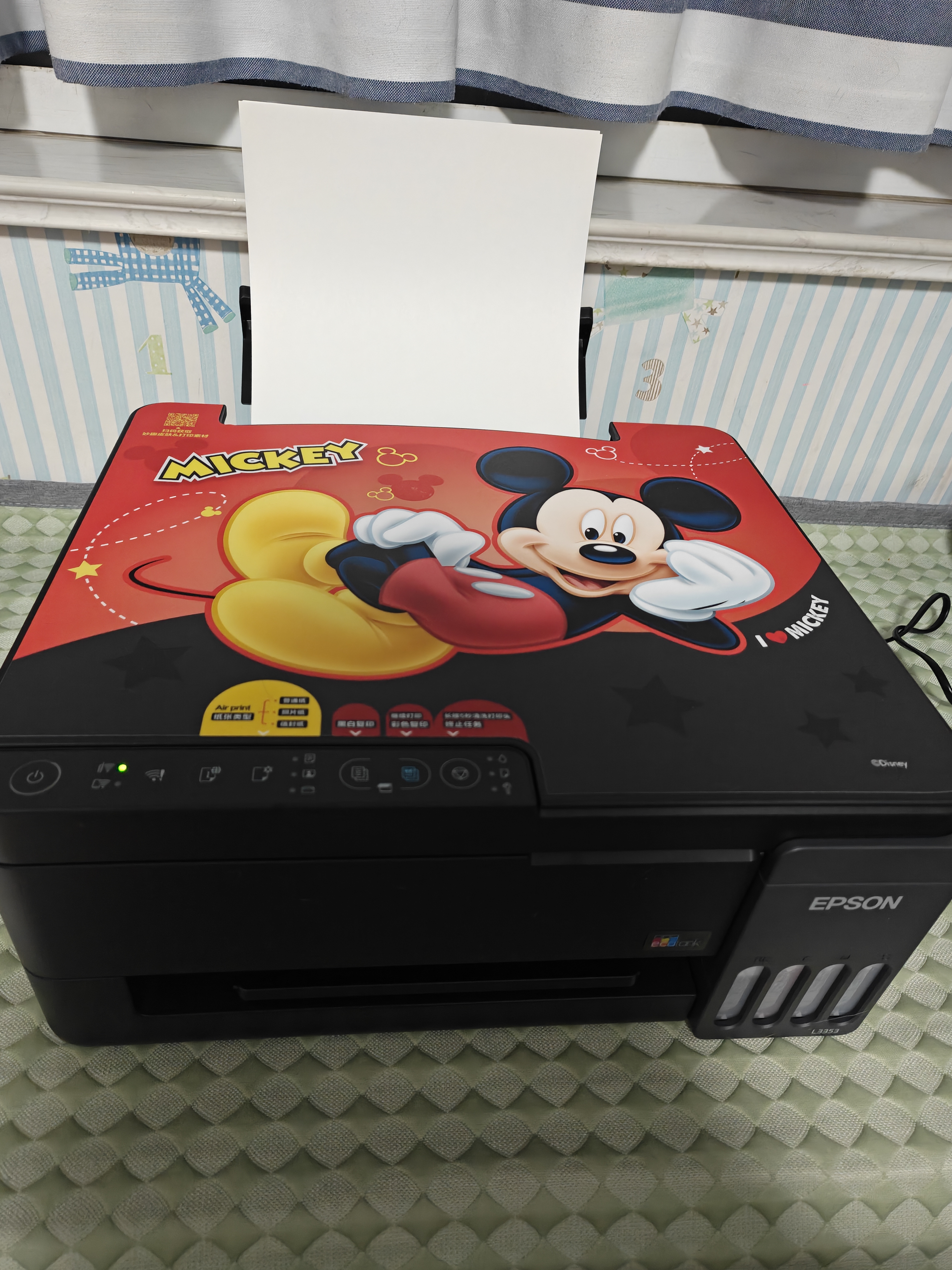 爱普生（EPSON）【6代新品】L3353墨仓式彩色家用AI学习打印机 L3251/L3255升级版(打印复印扫描 微信/无线 黑色） 实拍图