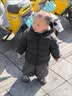 G.duck小黄鸭儿童棉服冬季婴儿衣服男女童加厚棉衣小童宝宝棉袄加绒外套 白色花朵 90 尺码1~2岁【 80-90cm】 实拍图