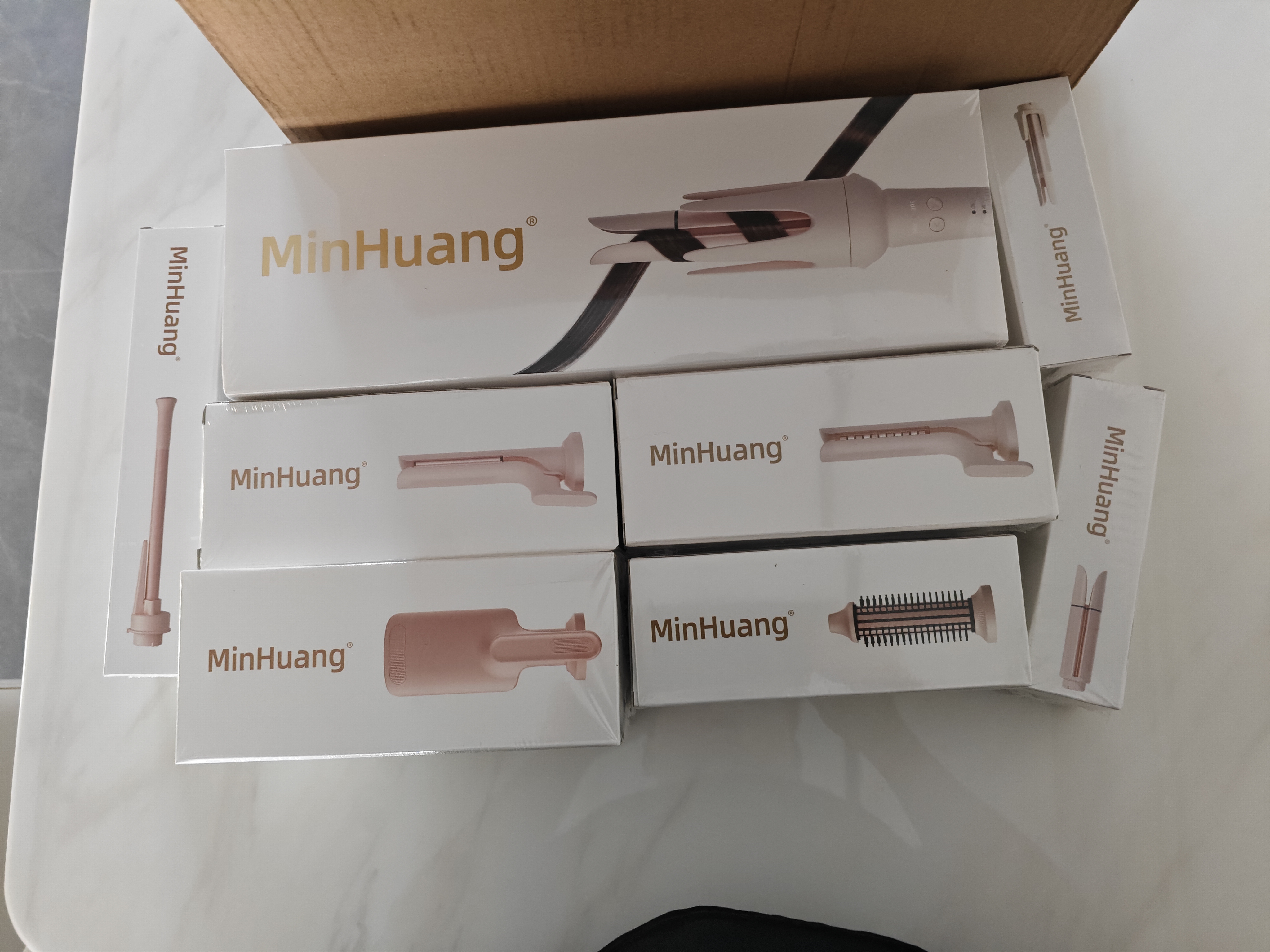 敏煌（MinHuang）【九合一】全自动卷发棒32mm懒人神器直发梳大波浪多三多合一大卷负离子 实拍图